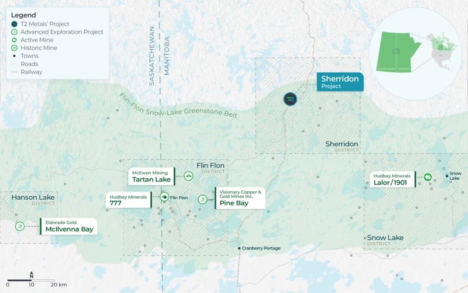 T2 Metals Advances Its Sherridon Copper-Zinc-Gold-Silver Project in Manitoba, Canada, with Robust Historical Metallurgical Test Results